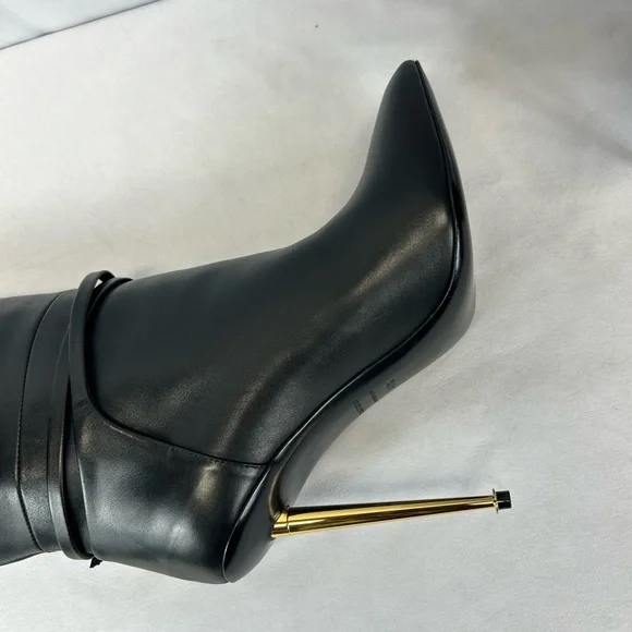Tom Ford - Padlock 105 leather knee-high boots - Picture 9 of 10